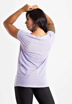 Blusa Fitness Lilás Manga Curta | REF: BLMC1 - Fit & Move