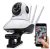 Câmera IP robô 3 antenas Wifi visão noturna Full HD 360º microfone áudio babá eletrônica - comprar online