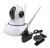 Câmera IP robô 3 antenas Wifi visão noturna Full HD 360º microfone áudio babá eletrônica