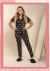 PIJAMA AMERICANO BIA CALÇA - PRETO CORAÇÃO