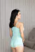 CONJUNTO BABY DOLL COLOR - VERDE AQUARIL - comprar online
