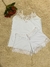 CONJUNTO BABY DOLL COLOR - BRANCO