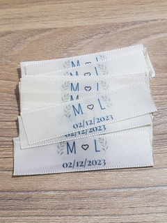 Etiquetas Personalizadas para Gravatas Padrinhos 22mm na internet
