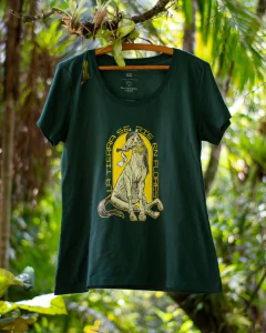 Camiseta Flores Verde