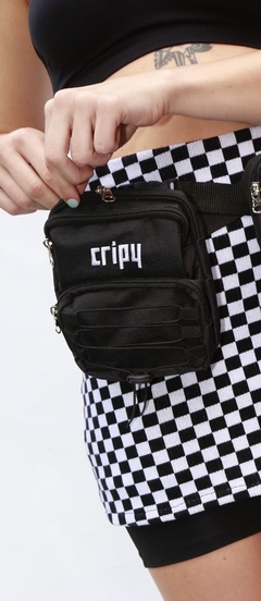 Mini Bag Negra con blanco