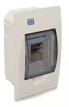 Quadro de Distribuição QDW02-4-FE, 4 Disjuntores