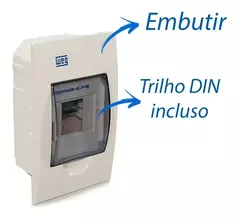 Quadro de Distribuição QDW02-4-FE, 4 Disjuntores - comprar online