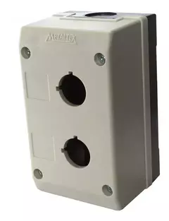 Caixa Plástica para Botão 22mm com 2 Furos TN2-B2 Metaltex