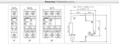 Mini Disjuntor Metaltex 1 Pólo Curva C 2A - comprar online