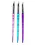 Pincel acrilico x3 TRANSLUCIDO GLITTER (272317)
