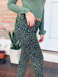 Babucha print verde