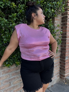 Musculosa hombrera brillos - comprar online