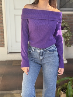 Sweater cuello bote - comprar online