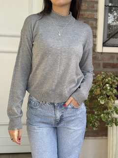 Sweater polera trenzado - comprar online