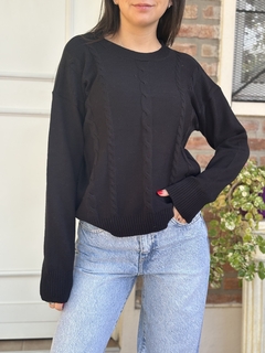 Sweater trenzado en internet