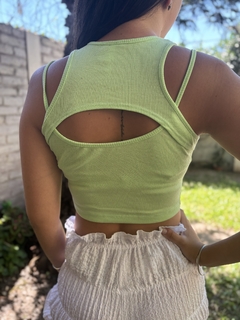 Musculosa tiras irregulares - Amatista