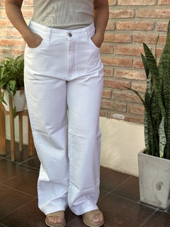 Wide leg blanco rigido - comprar online