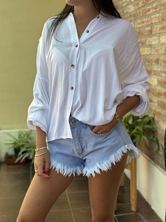 Camisa botones marrón - comprar online