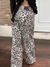 Wide leg print - Amatista