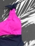 Maiô Nula Manga Duo Rosa & Preto - comprar online