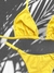 Bikini Cortininha Sol com Calcinha Regulável Amarelo Ouro - US. BIKINI BRASIL