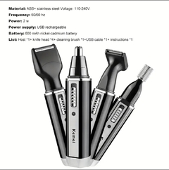 Kit de Afeitadora Eléctrica Profesional 4 en 1 - comprar en línea
