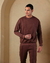 Conjunto Moletom Casual Frizo Marrom - comprar online