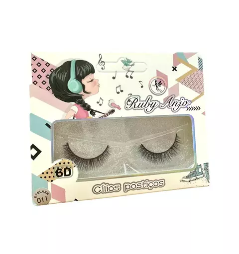 Cílios postiços 6D RA-323 Modelo 011 - Ruby Anjo