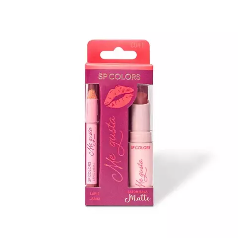 Kit labial (lápis + batom) Me Gusta - SP Colors