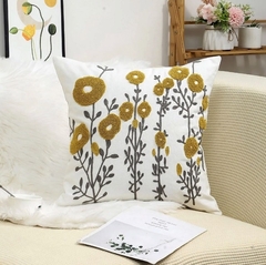 FUNDA BORDADA CUADRADA - BLANCO ELIZABETH