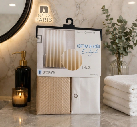 Cortinas de Baño de Tela Degrade