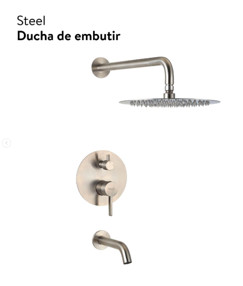 Grifería de ducha Steel C/Transferencia - comprar online