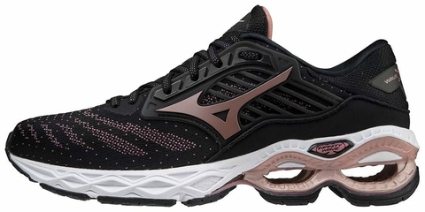 Tênis Mizuno Wave Creation 22 Feminino - Preto/Rosa