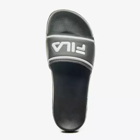 Chinelo Fila Drifter Stripes Masculino Preto / Prata / Branco