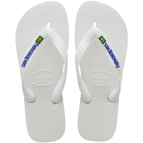 Chinelo Sandálias Havaianas Brasil Logo Branco 7006230 41108500001