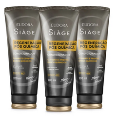 Combo Condicionador Siàge Expert Regeneração Pós Química 3x 200ml