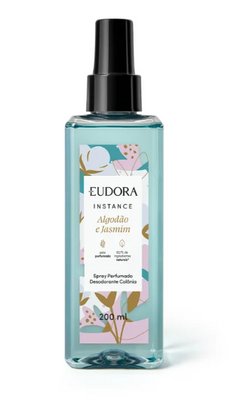 Spray Perfumado Desodorante Colônia Instance Algodão e Jasmim 200ml