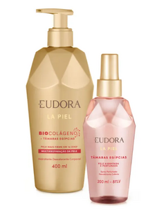 Combo La Piel Tâmaras Egípcias: Loção Corporal 400ml + Spray Perfumado 200ml
