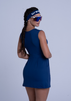 Vestido Verônica - AZUL MARINHO - comprar online