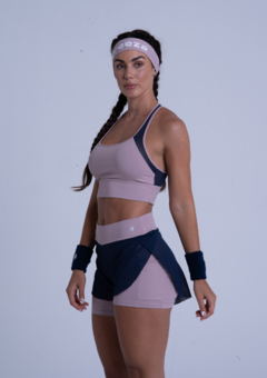 Short Rede - NUDE + TELA AZUL MARINHO - Breeza Loja