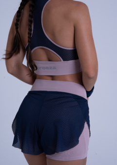 Top Rede - NUDE TELA AZUL MARINHO - comprar online