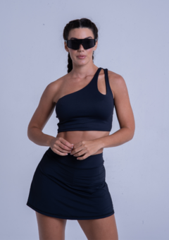 Short Saia Drop - PRETO