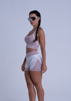 Short Rede - NUDE + TELA BRANCA - Breeza Loja
