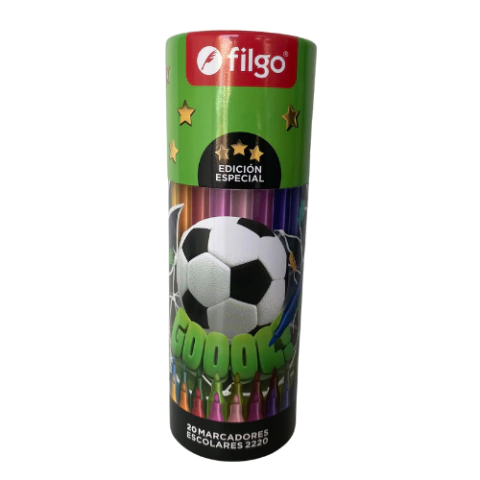 ESTUCHE TUBO MARCADORTES FILGO X20 - Libreria MB