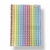 Caderno Universitário 80 Folhas - Feminino - Coração Arco-íris