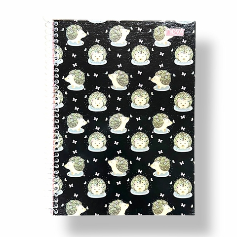 Caderno Universitário 80 Folhas - Feminino - Porco Espinho