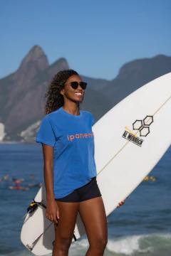 Camisa Ipanema Azul com Laranja Boardsco