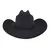 Chapéu country Lã preto - comprar online