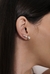 Brincos Trio de pérolas Banhado a Ouro18k