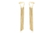 Brinco coração com cortina banhado a Ouro18k - comprar online